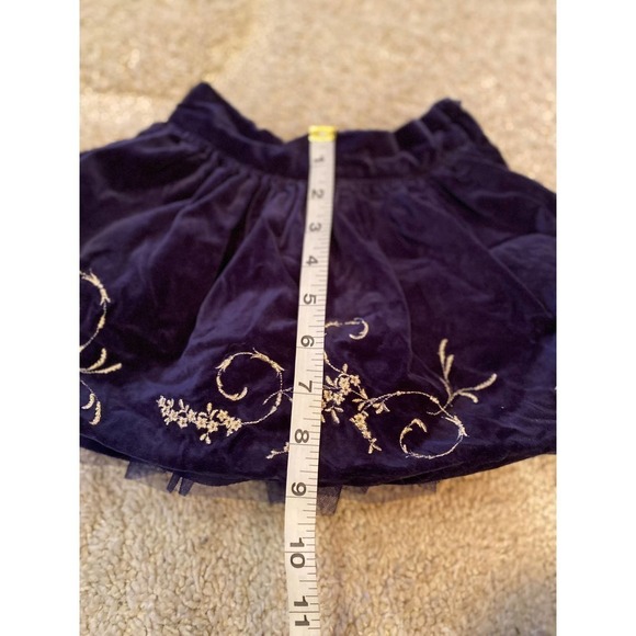 Janie and Jack Blue velvet skirt - Picture 7 of 8